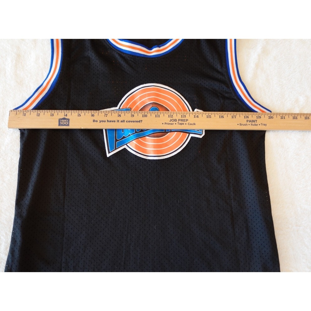Vintage Michael Jordan Space Jam Tune Squad Black Jersey Stitched Kids XL 23 - Picture 9 of 13